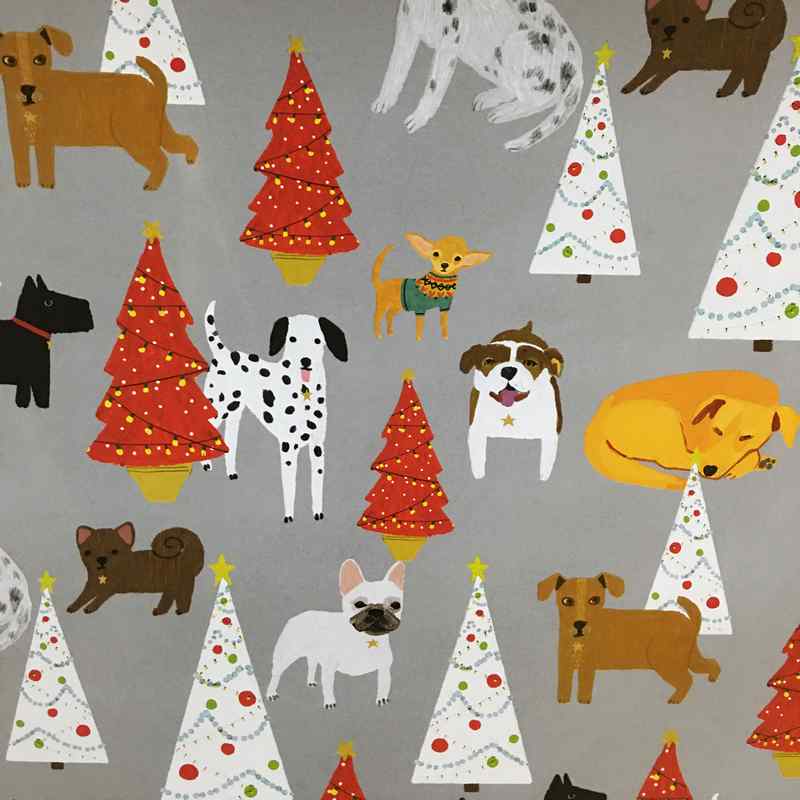Precious Pooches Festive Gift Wrap GWX216
