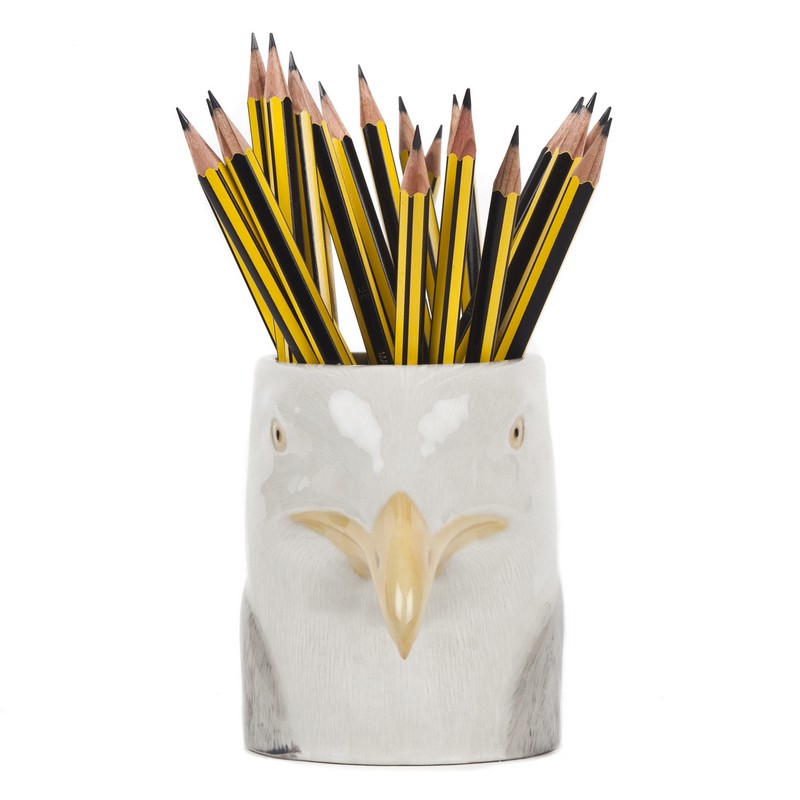Quail Ceramic Herring Gull Pencil Pot front