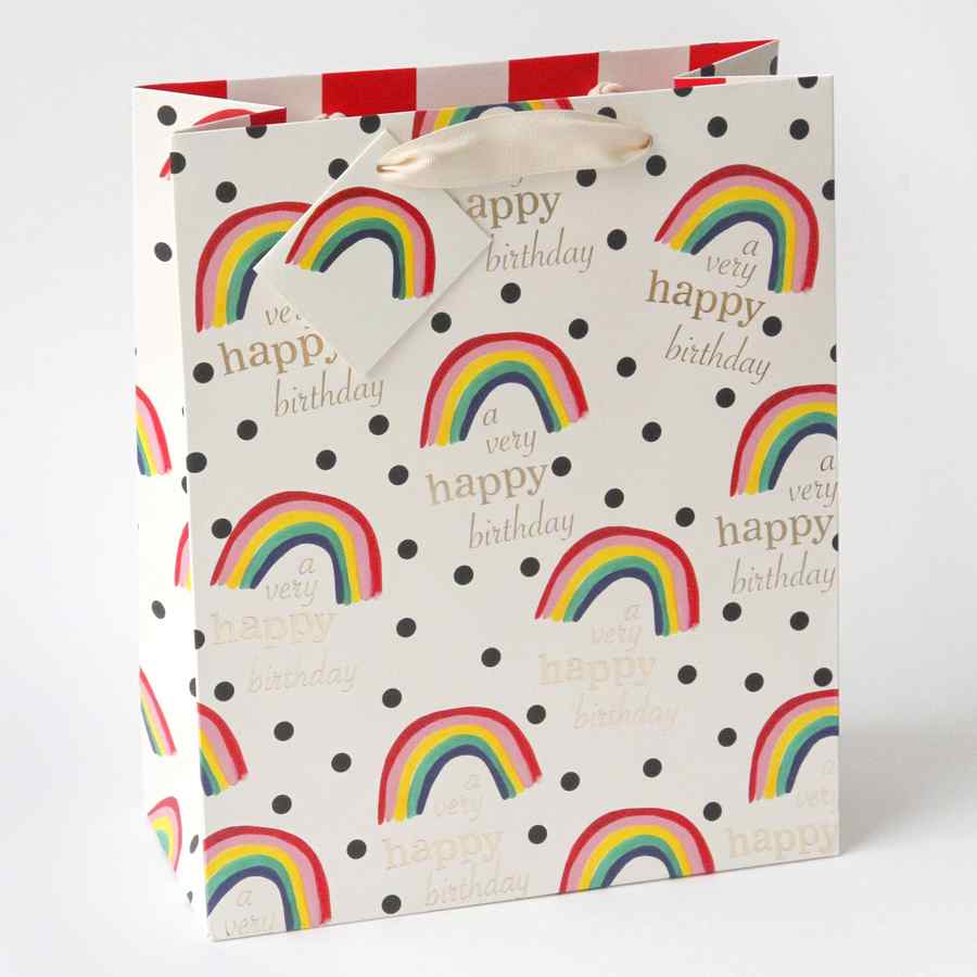 Rainbow Birthday Gift Bag Large GBM685