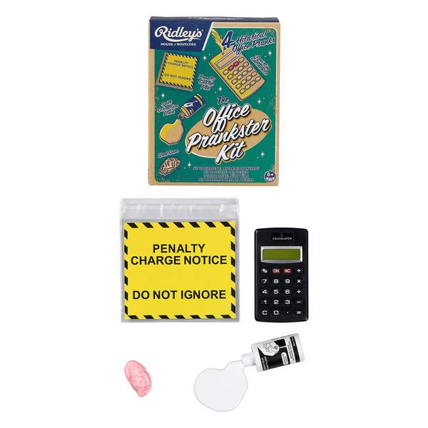Ridley's Office Prankster Kit RID234 flatlay