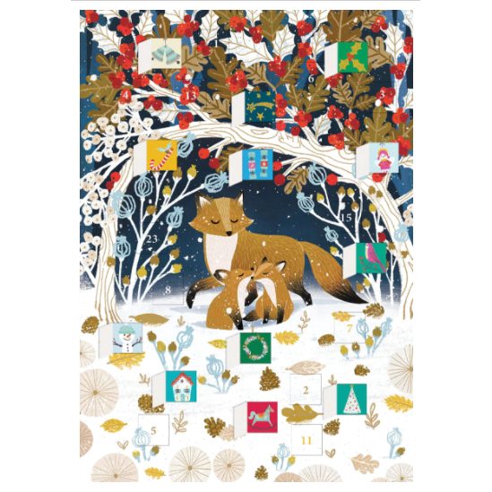 Roger La Borde Frosty Forest Advent Calendar Card ACC071