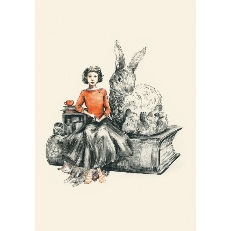 Roger La Borde Greetings Card Book Lovers GCN357 front