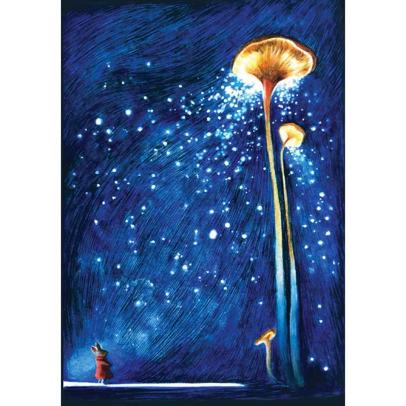 Roger La Borde Greetings Card Cosmic Rabbit GCN375 front