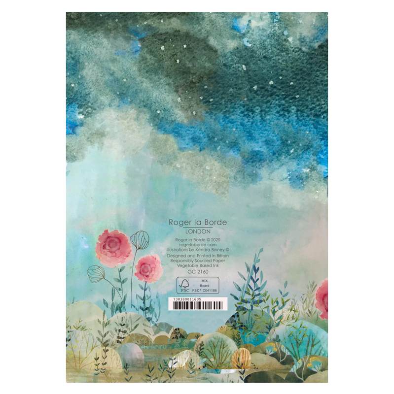 Roger La Borde Greetings Card Strong Brave Beautiful Unicorn GC2160 back