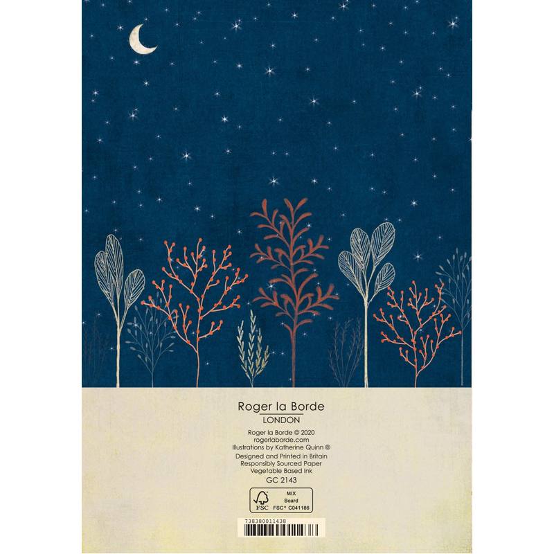 Roger La Borde Greetings Card Thank you To The Moon and Back GC2143 back