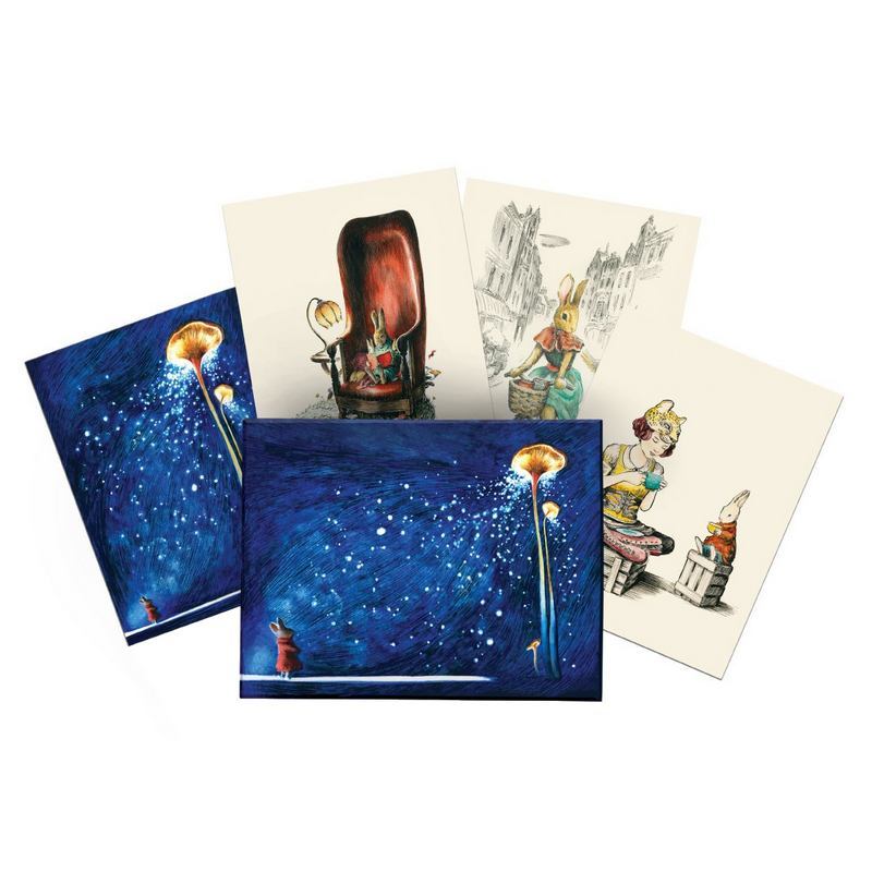 Roger La Borde Mondoodle Chic Notecard Box CNB082 contents