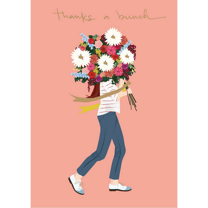Roger La Borde Thanks A Bunch Greetings Card GC2084