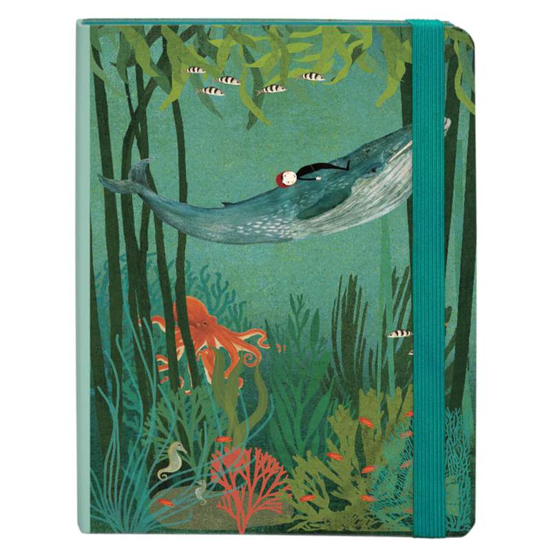 Roger La Borde Whale Song A5 Journal with Elastic Binder A5184 front