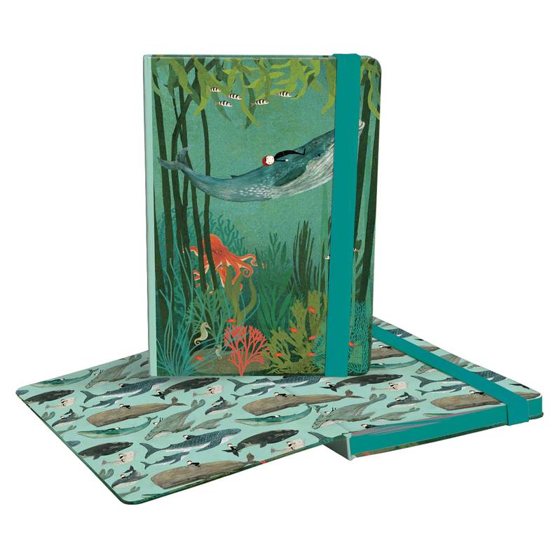 Roger La Borde Whale Song A5 Journal with Elastic Binder A5184 main