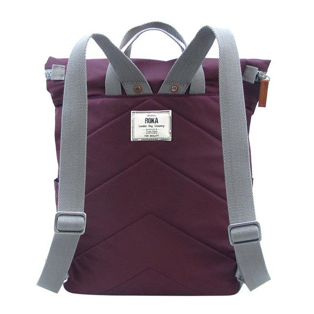 Roka Backpack Canfield B Medium Burnt Plum back