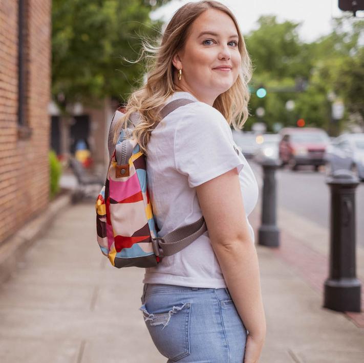 Roka Backpacks Bantry B Small Retro Camo on model