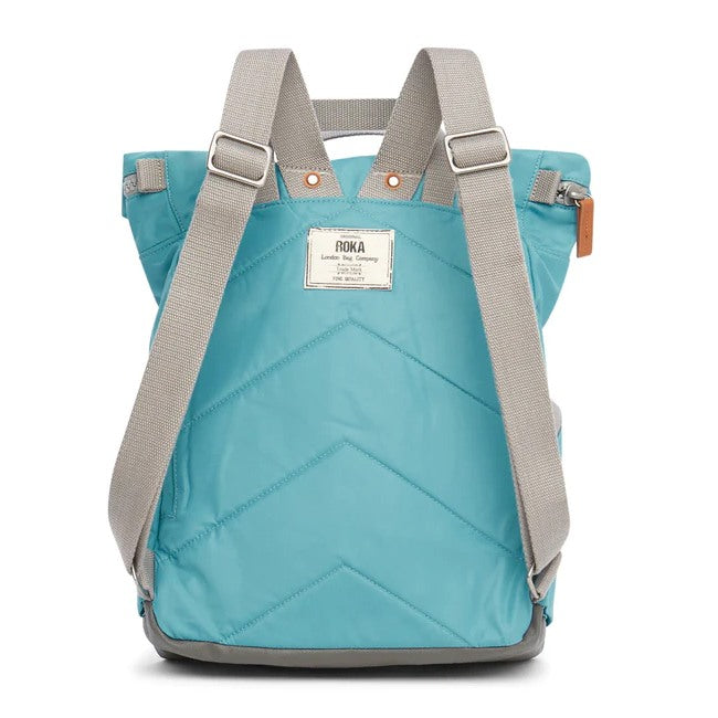Roka Backpacks Canfield B Sustainable Medium Petrol back