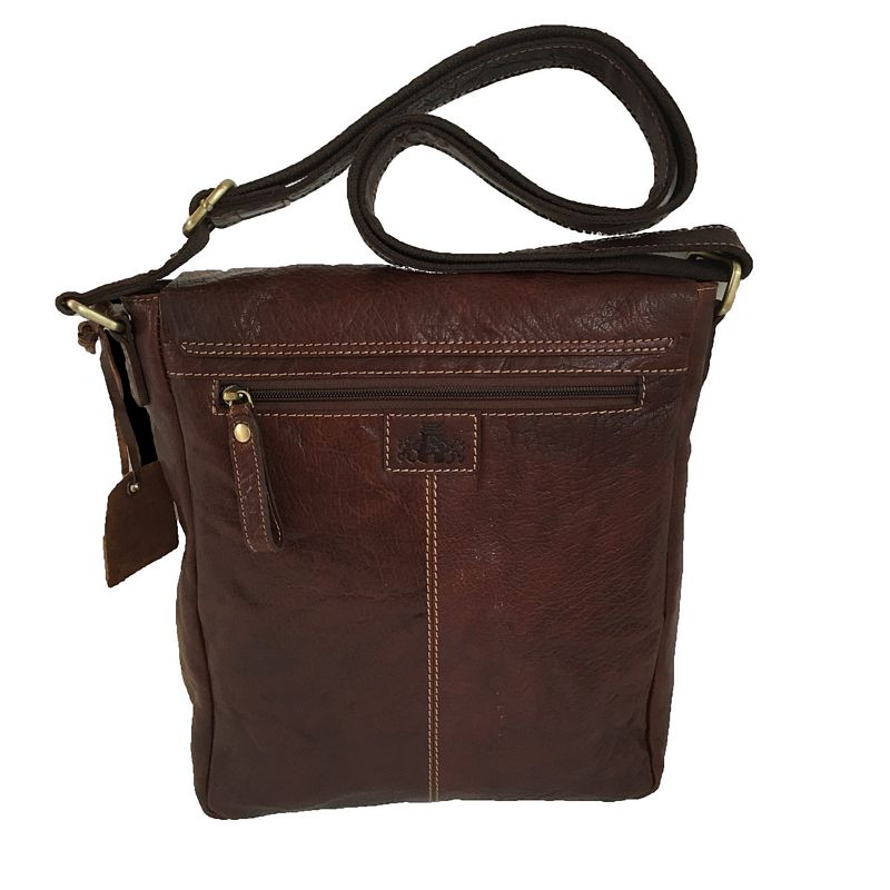 Rowallan Of Scotland Bronco Flap Over Shoulder Bag 31-6512-18 back zip