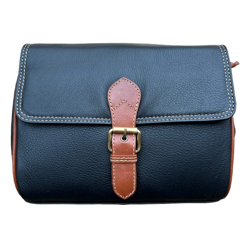 Rowallan Of Scotland Prelude Black Half Flap Shoulder Bag 31-9289-01 front