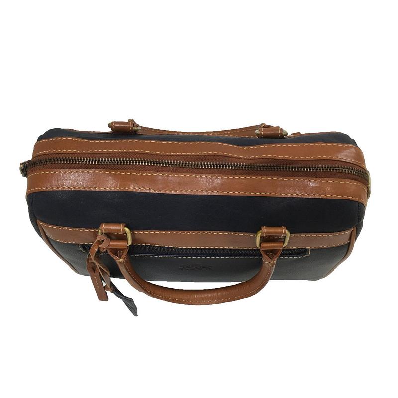 Rowallan Of Scotland Prelude Navy Twin Grab Handle Handbag top