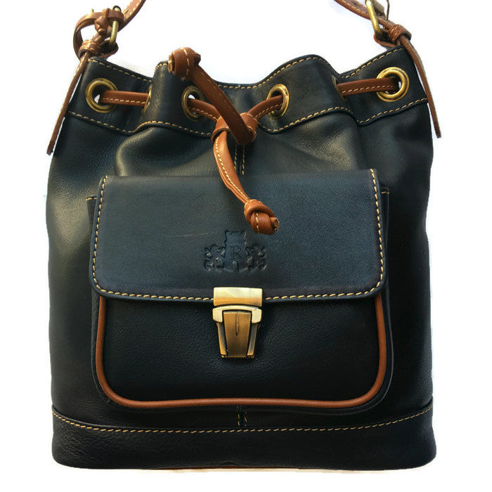 Rowallan Of Scotland Prelude Navy Drawstring Handbag