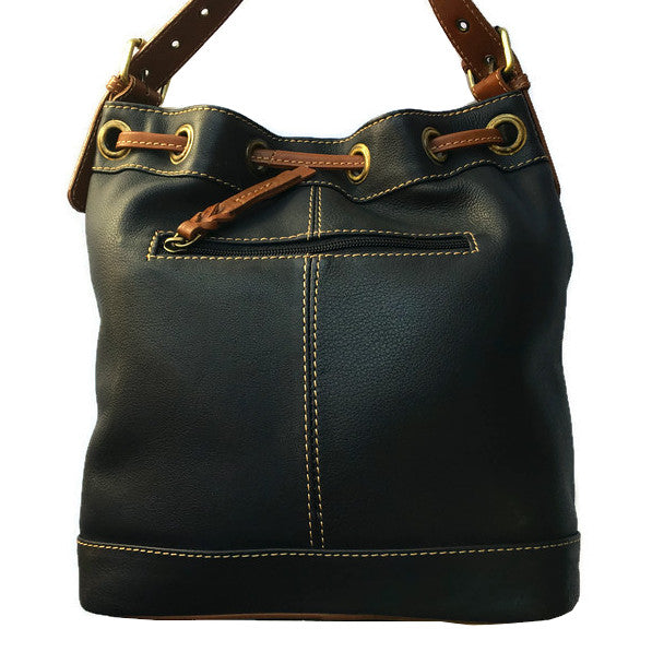 Rowallan Of Scotland Prelude Navy Drawstring Handbag back