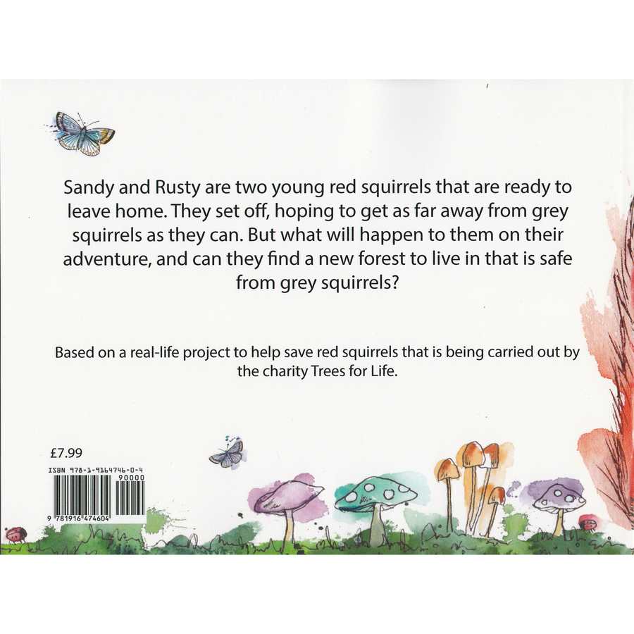 Sandy and Rusty's Big Adventure by Backy Priestley back cover