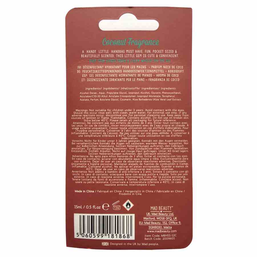 Scottie Dog Pocket Moisturising Hand Sanitiser - Coconut back
