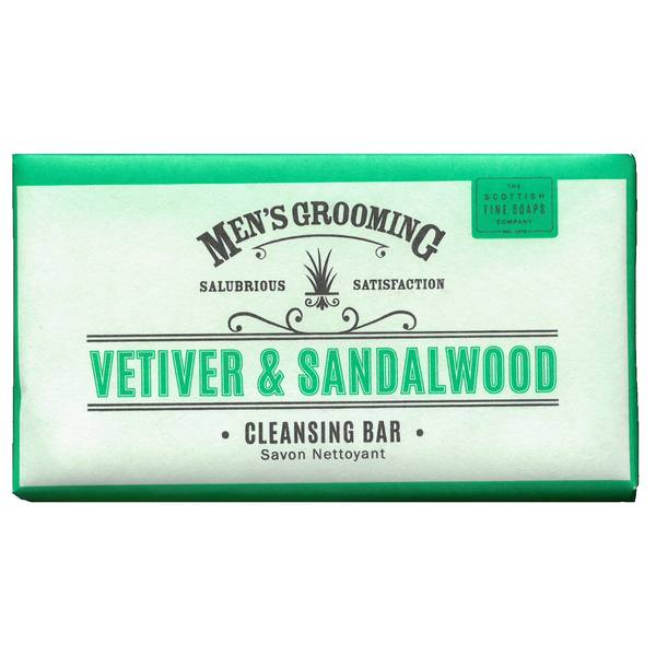 Scottish Fine Soaps Men's Grooming Vetiver & Sandalwood Soap front