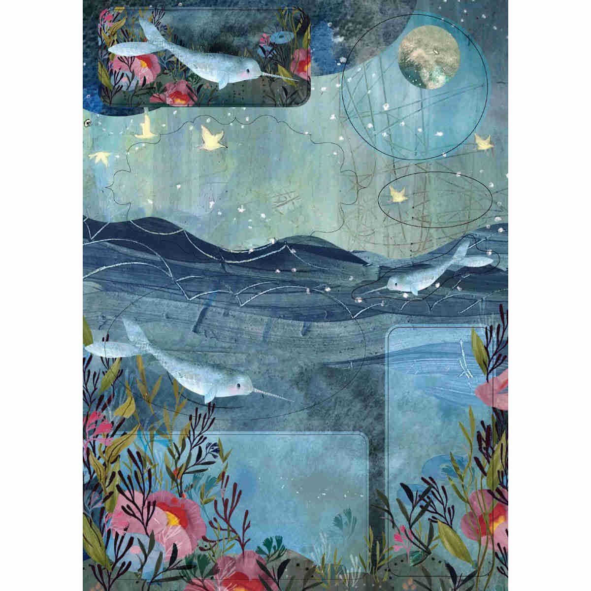 Sea Dreams Luxe Letter Writing Set WS045 sticker design 1