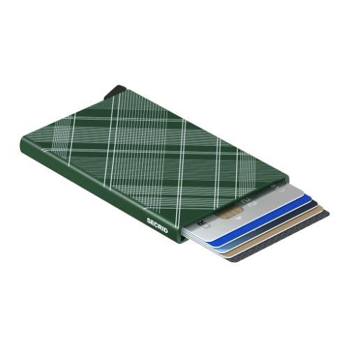 Secrid Cardprotector Tartan Green open
