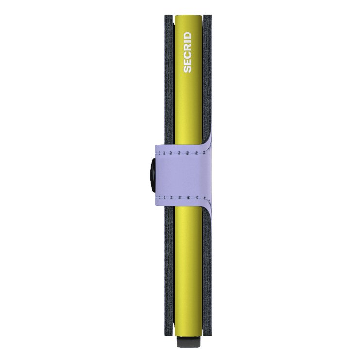 Secrid RFID Mini Wallet Matte Lila Lime side