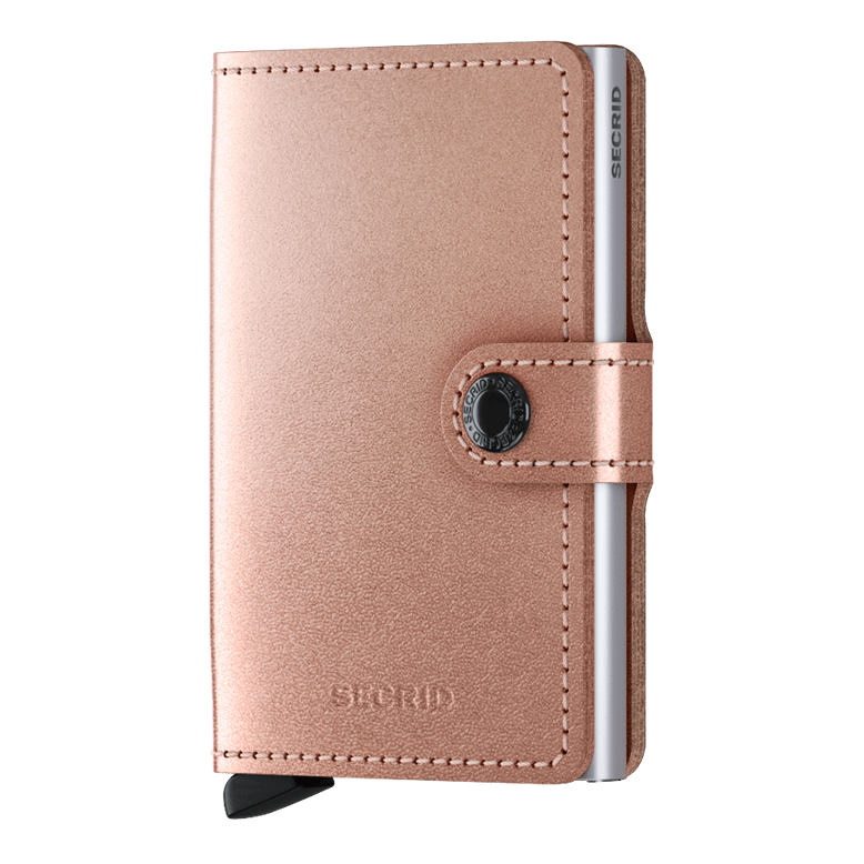 Secrid RFID Mini Wallet Metallic Rose front