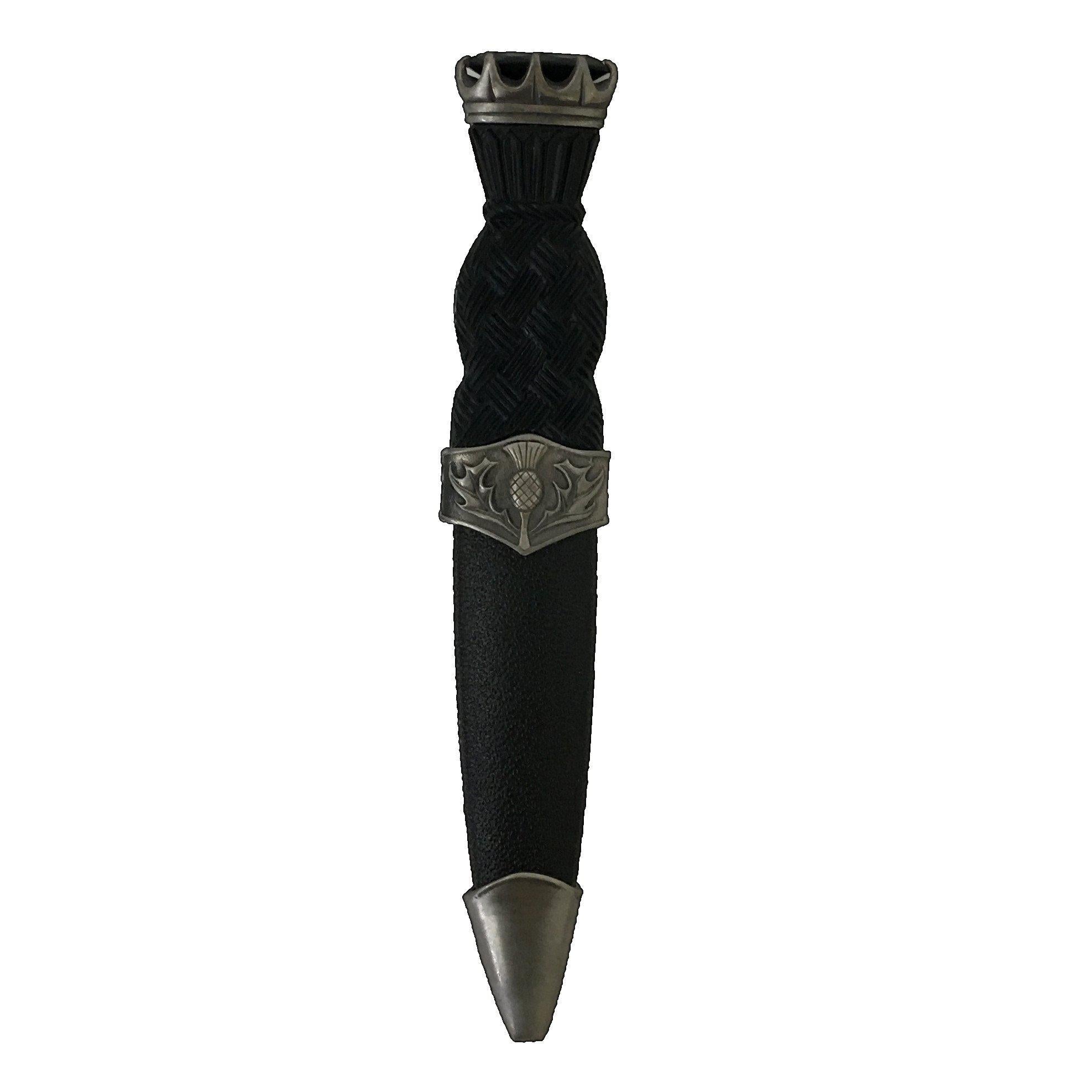 Sgian Dubh Stone Top Thistle/Antique