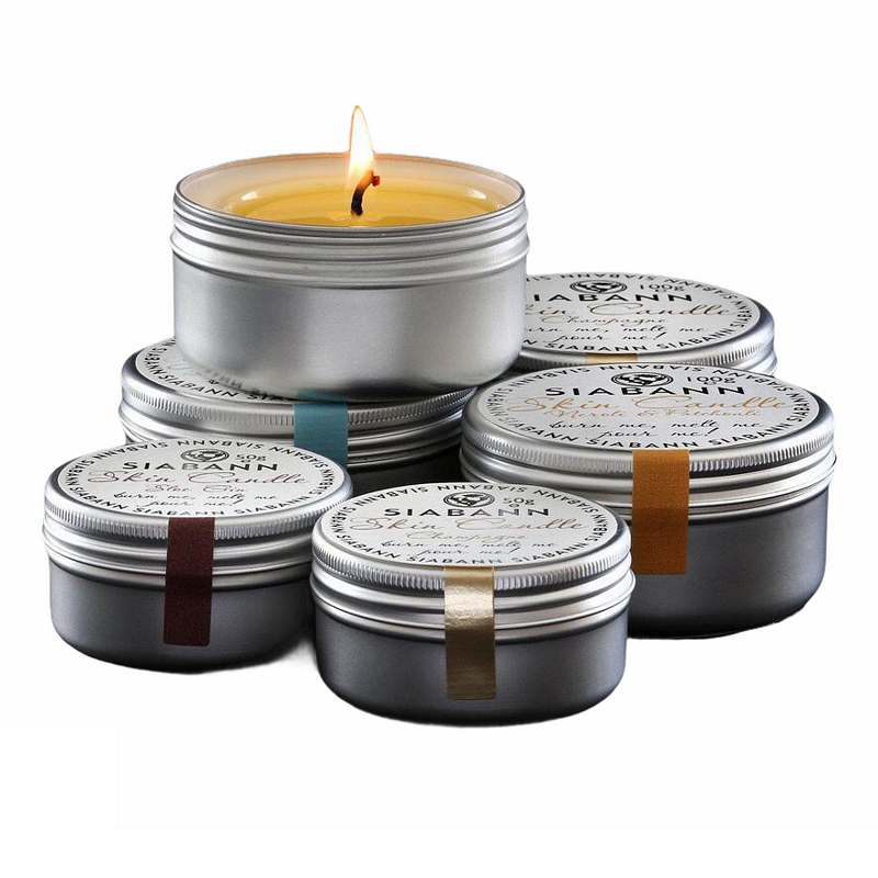 Siabann - Ochil Skincare Skin Candle selection lit