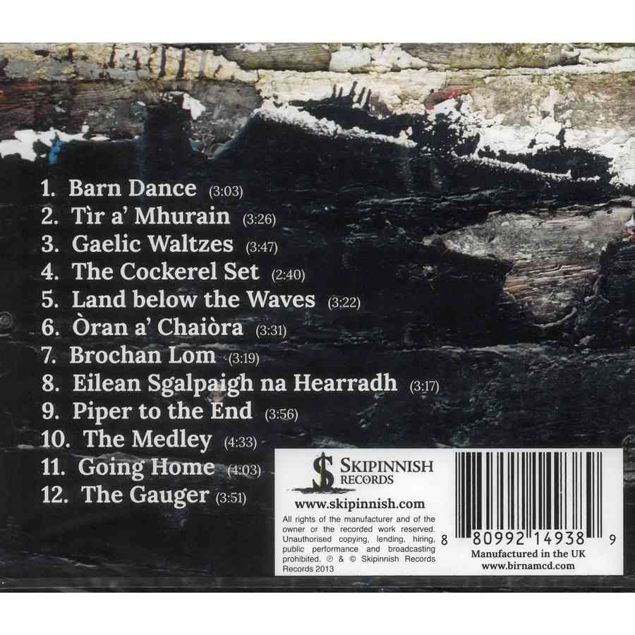 Skipinnish Atlantic Roar CD back