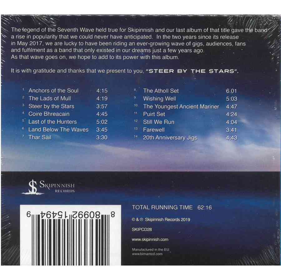 Skipinnish Steer By The Stars CD back