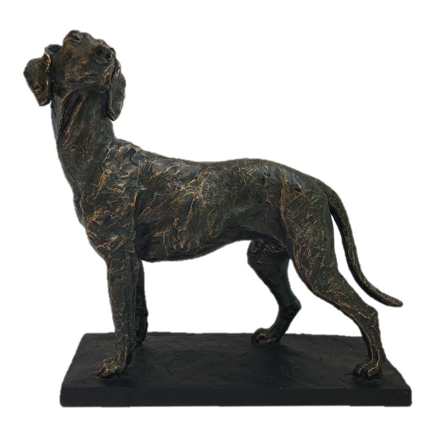 Standing Hound Statue front