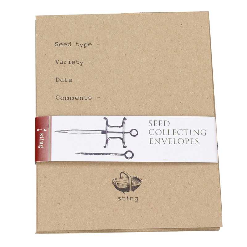 Seed Collecting Envelopes front