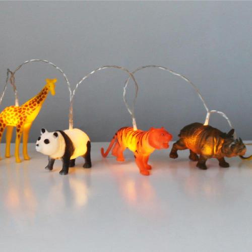 String LED Lights Safari Animals standing lit 2