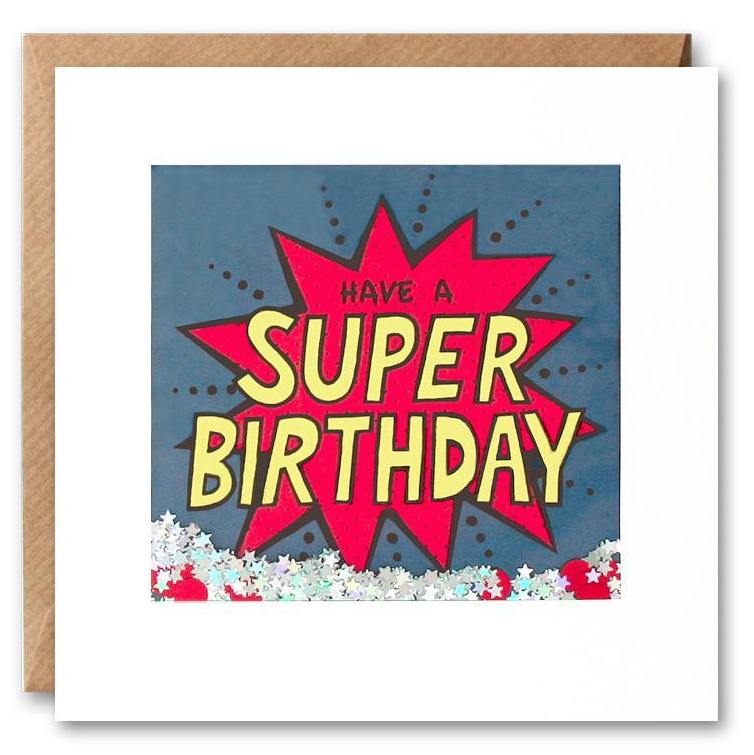 Super Birthday Kapow Shakies Card PK2535