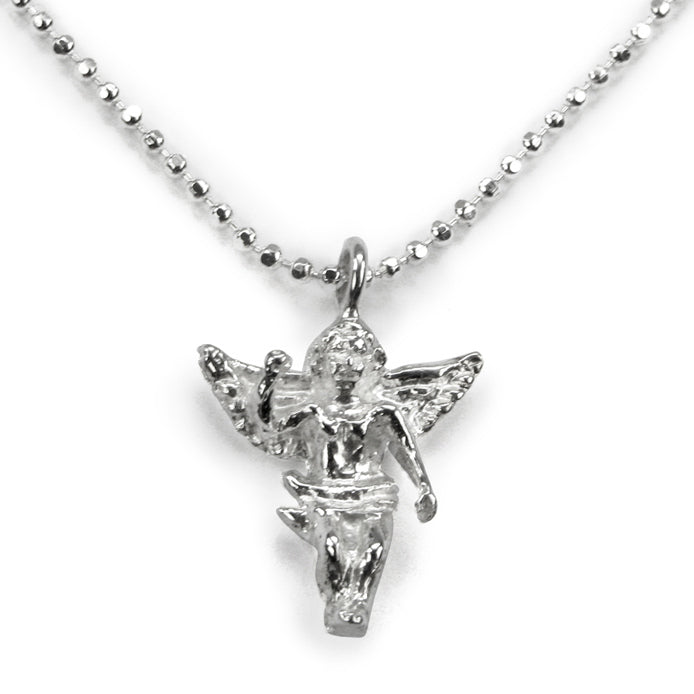Tales From The Earth Sterling Silver Guardian Angel Necklace