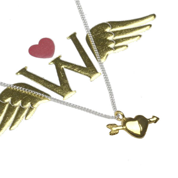 Tales From The Earth Wishing Charm Pierced Heart Necklace