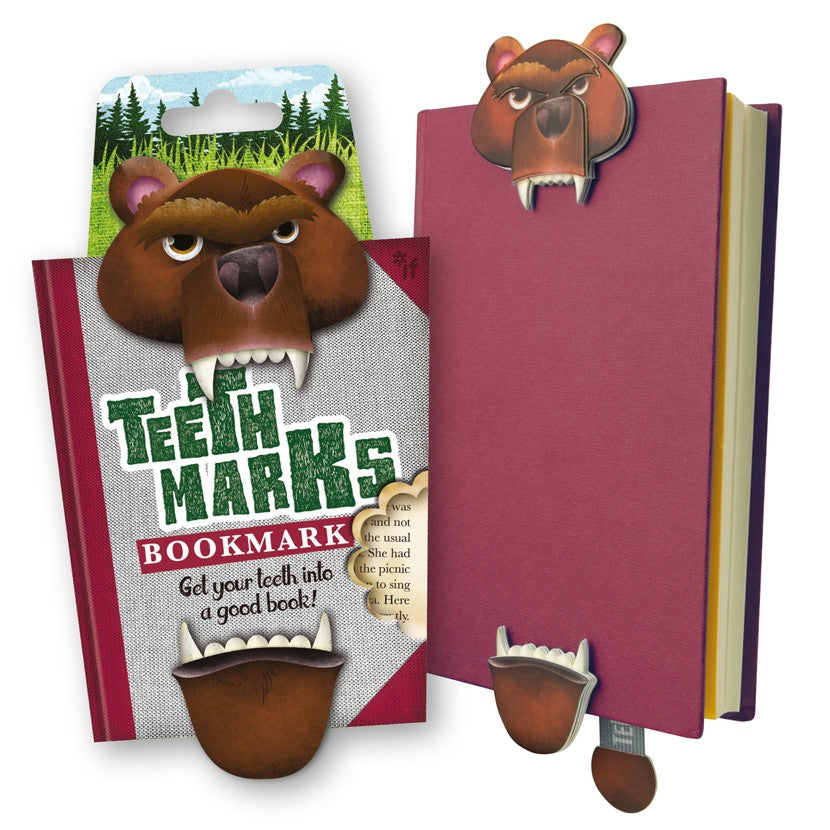 Teeth-marks Bookmark - in use