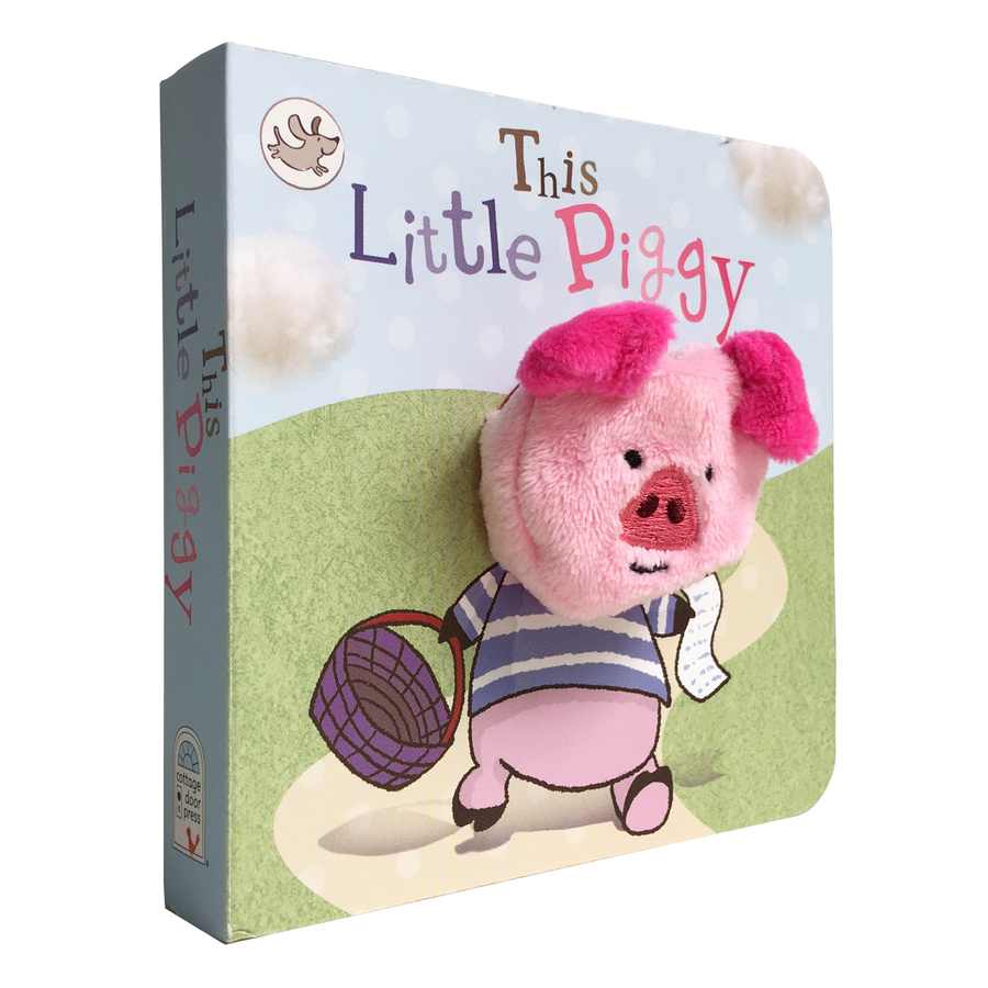 Finger Puppet Chunky Book - This Little Piggy angled