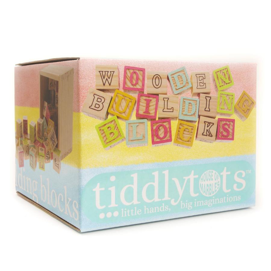 Tiddlytots Wooden Building Blocks packaging