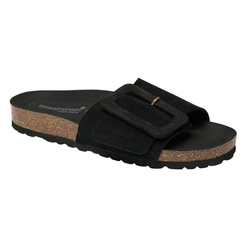 Tim & Simonsen Ibi Black Suede Sandal main