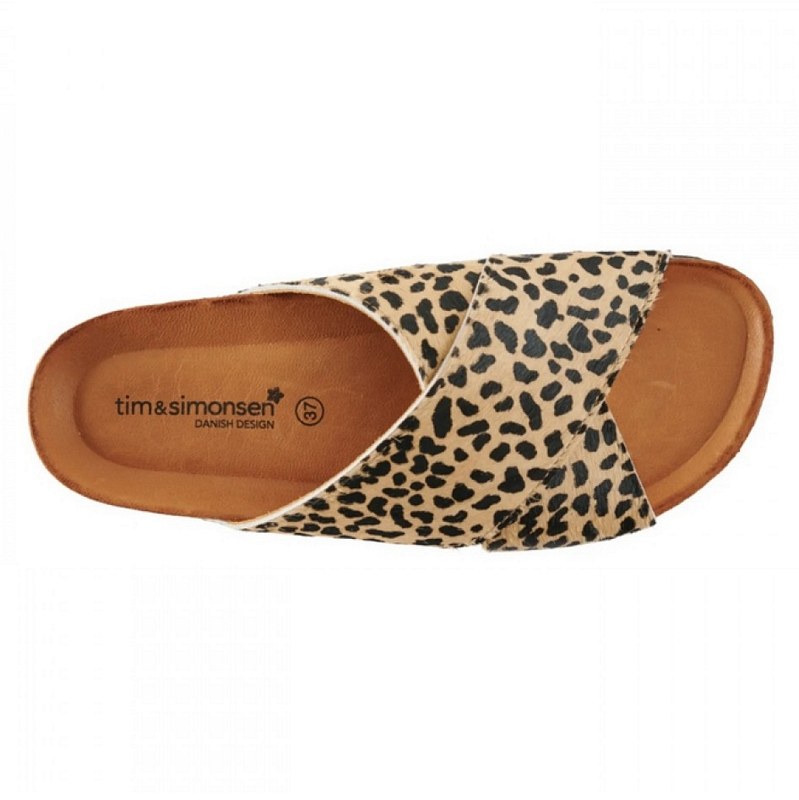 Tim & Simonsen Tina Leo Beige-Black Sandal top