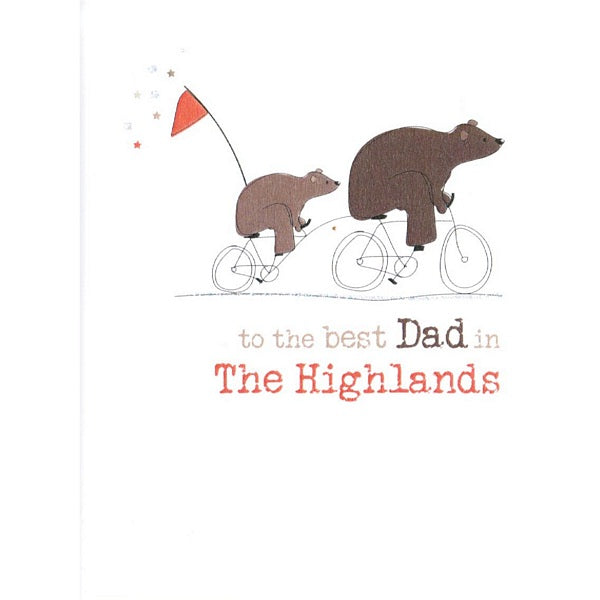 To The Best Dad In The Highlands Card
