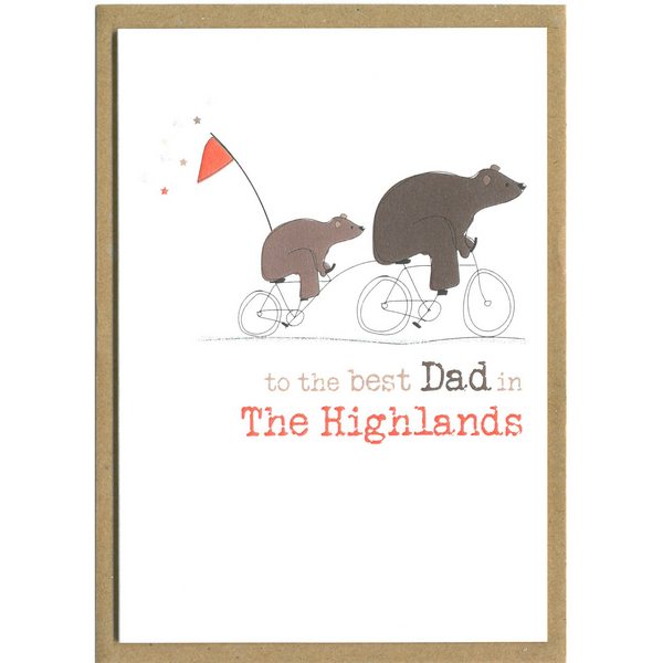 To The Best Dad In The Highlands Card