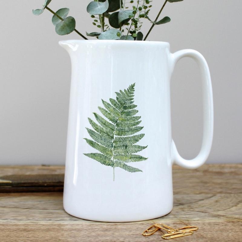 Toasted Crumpet Fern Pint Jug in a Gift Box FJ115 lifestyle