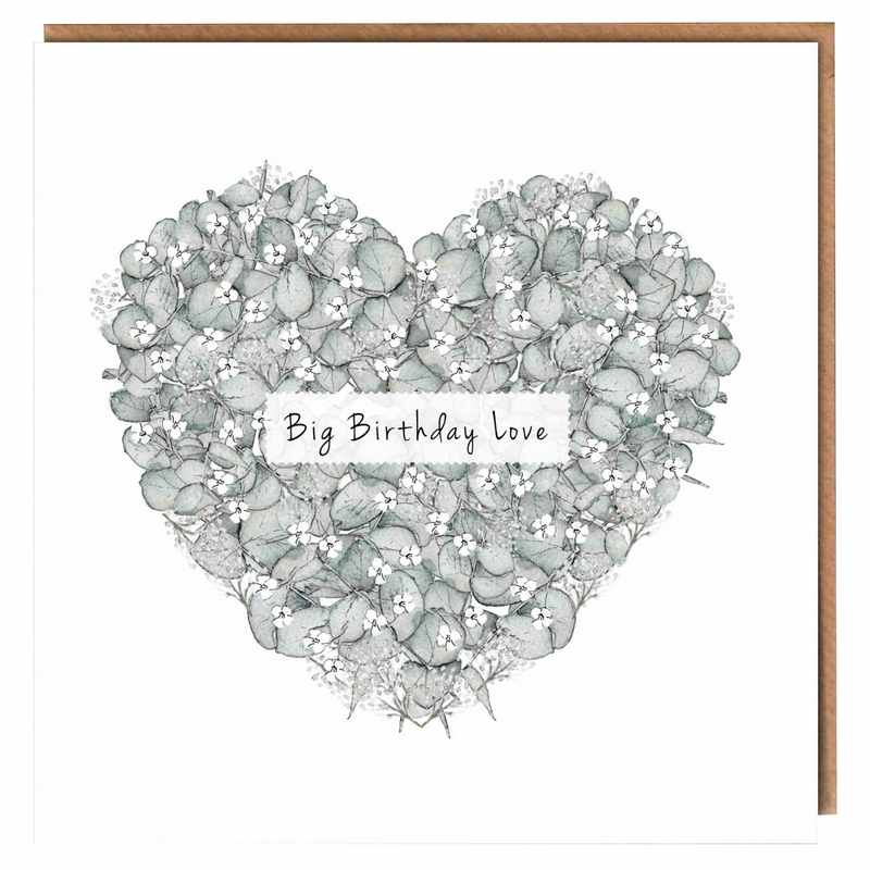 Toasted Crumpet Greetings Card Big Birthday Love EF34 front