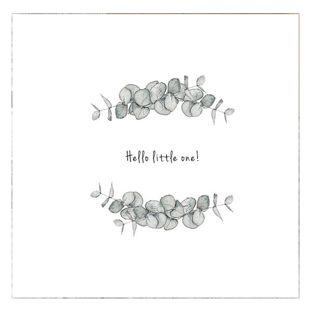 Toasted Crumpet Greetings Card Hello Little One EF14 front