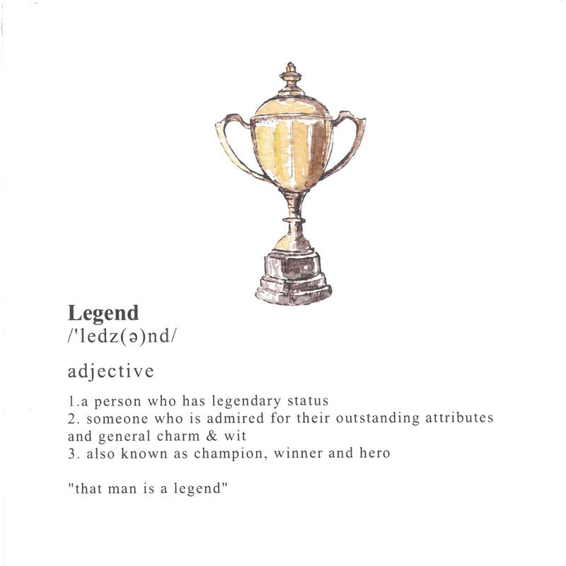 Toasted Crumpet Greetings Card Legend CG11 front