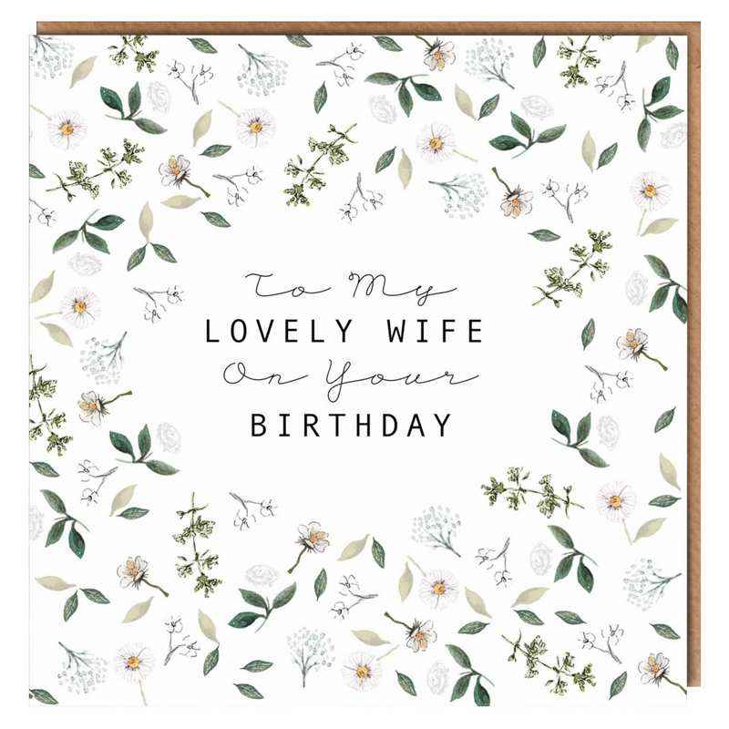 Toasted Crumpet Greetings Card To My Lovely Wife on Your Birthday FL40 front
